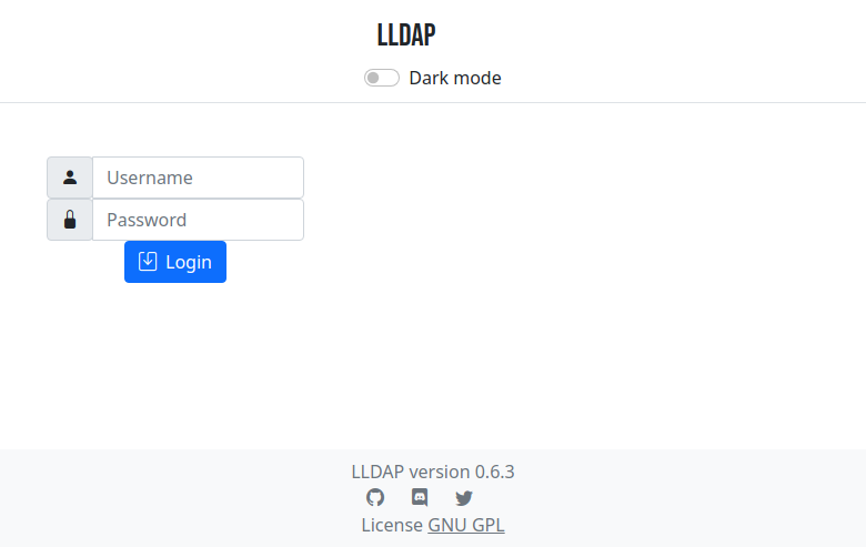LLDAP after the first successful sign-in