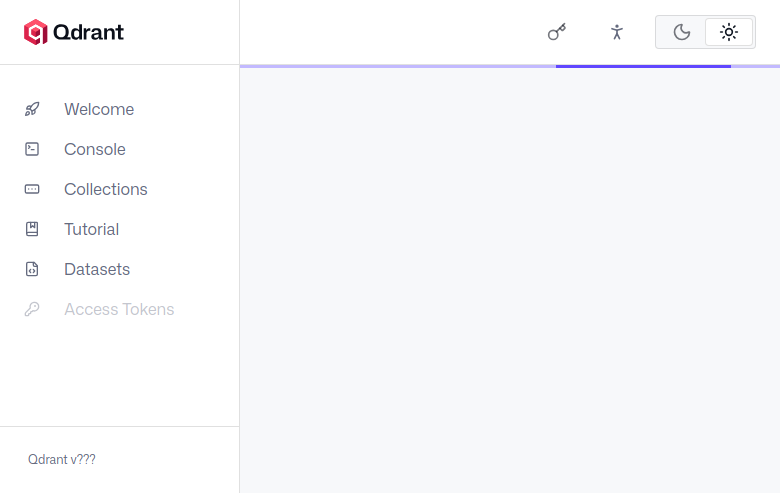Qdrant after the first successful sign-in